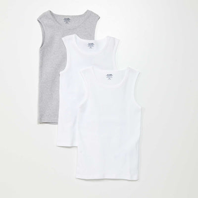 Pack of 3 vest tops BLUE