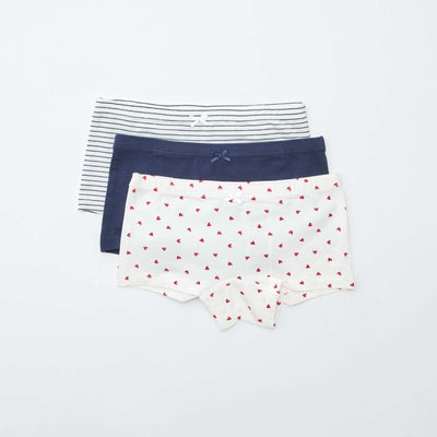 3-Pack Shorties WHITE