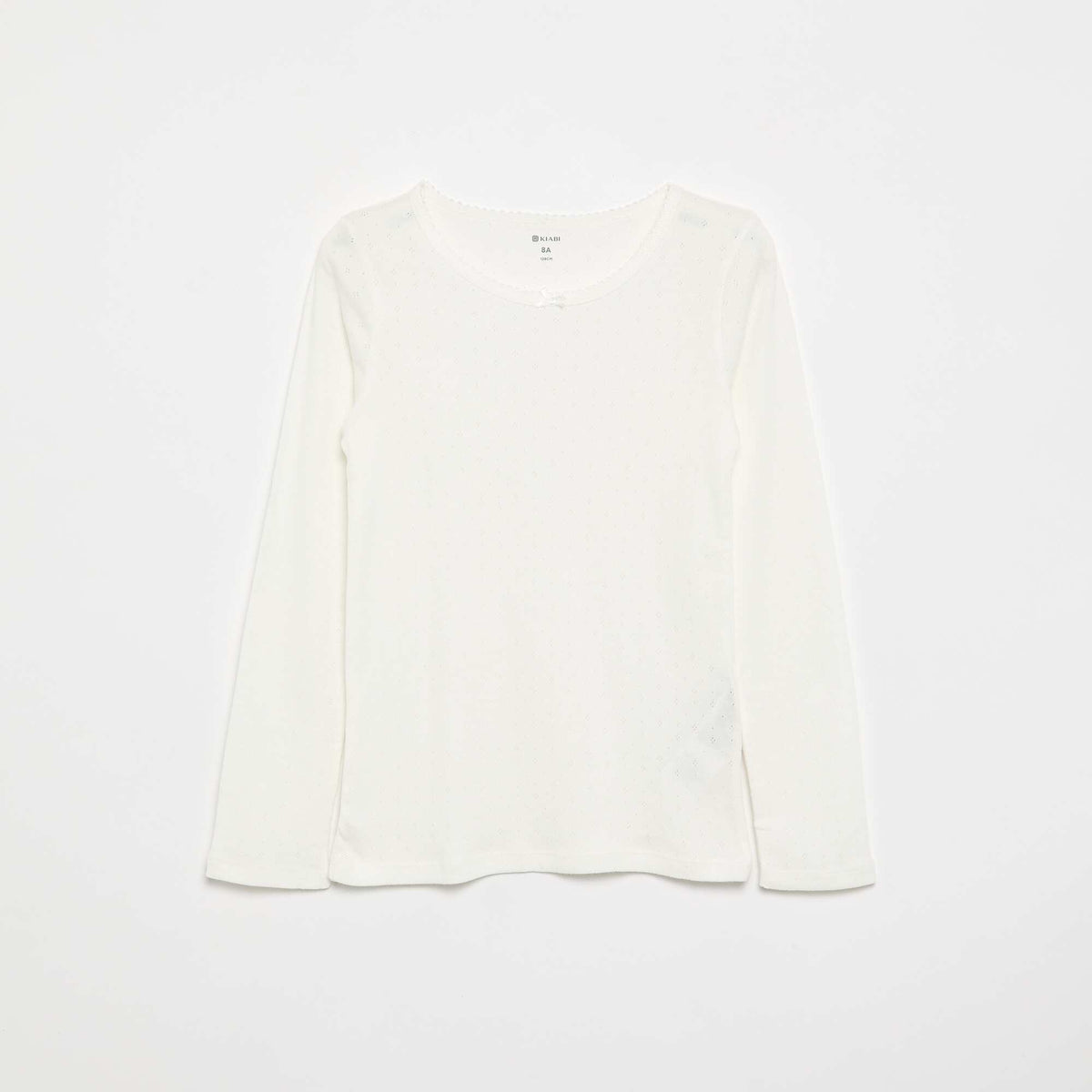 Pointelle knit T-shirts - Pack of 2 BEIGE