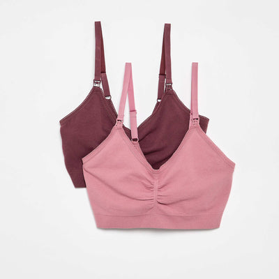 Pack of 2 nursing bras PINK