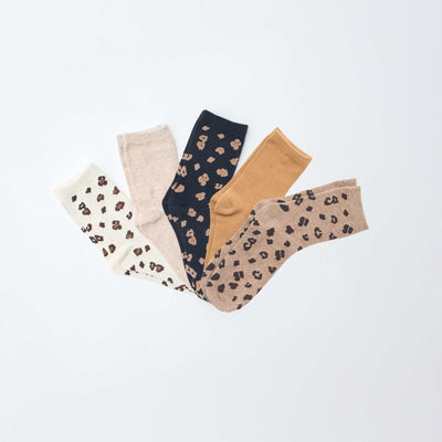 Pack of 5 pairs of socks BROWN