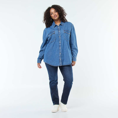 5-pocket regular-fit jeans L30 BLUE