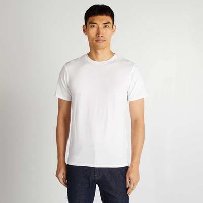 Plain T-shirt - Slim fit WHITE