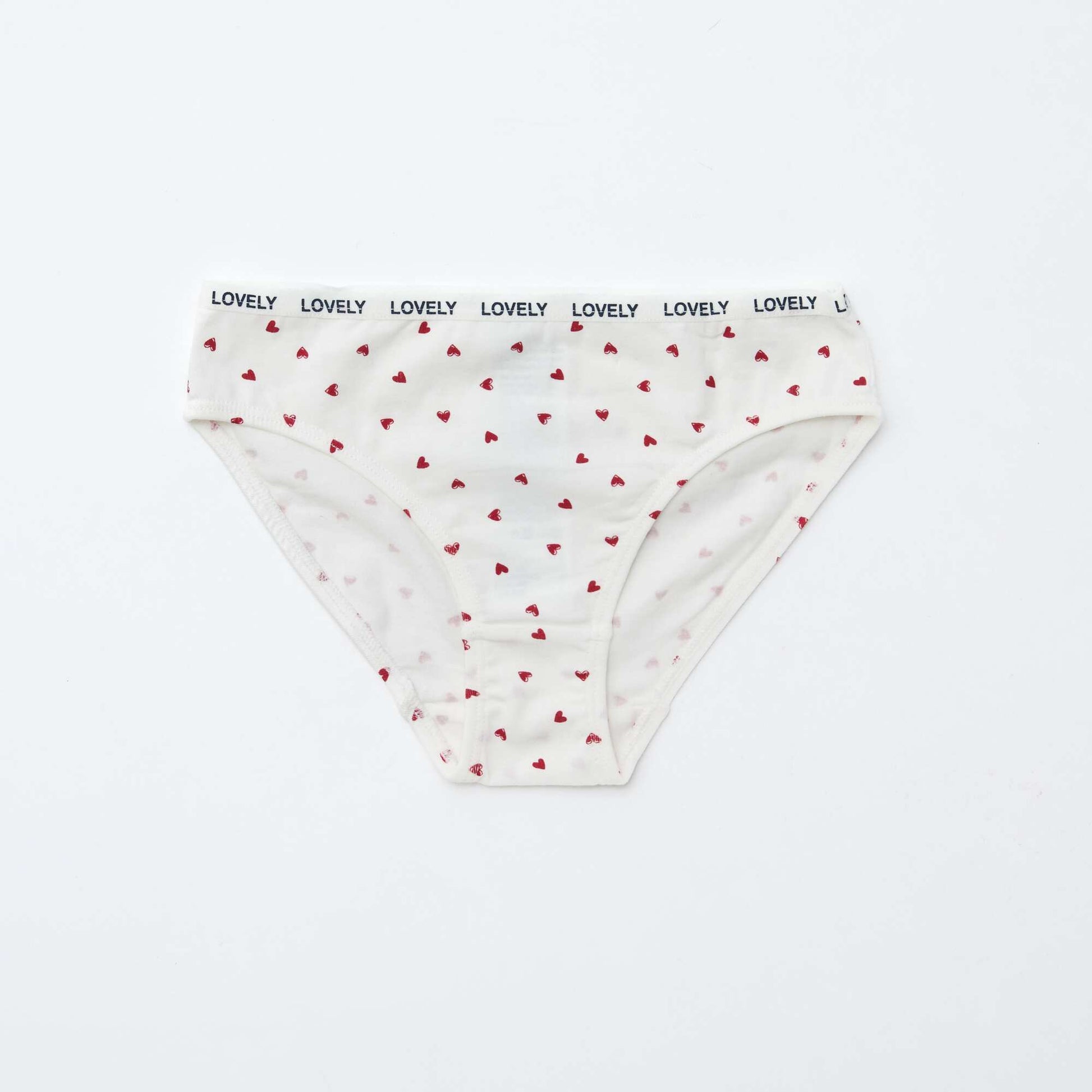 Pack of 4 pairs of printed briefs WHITE