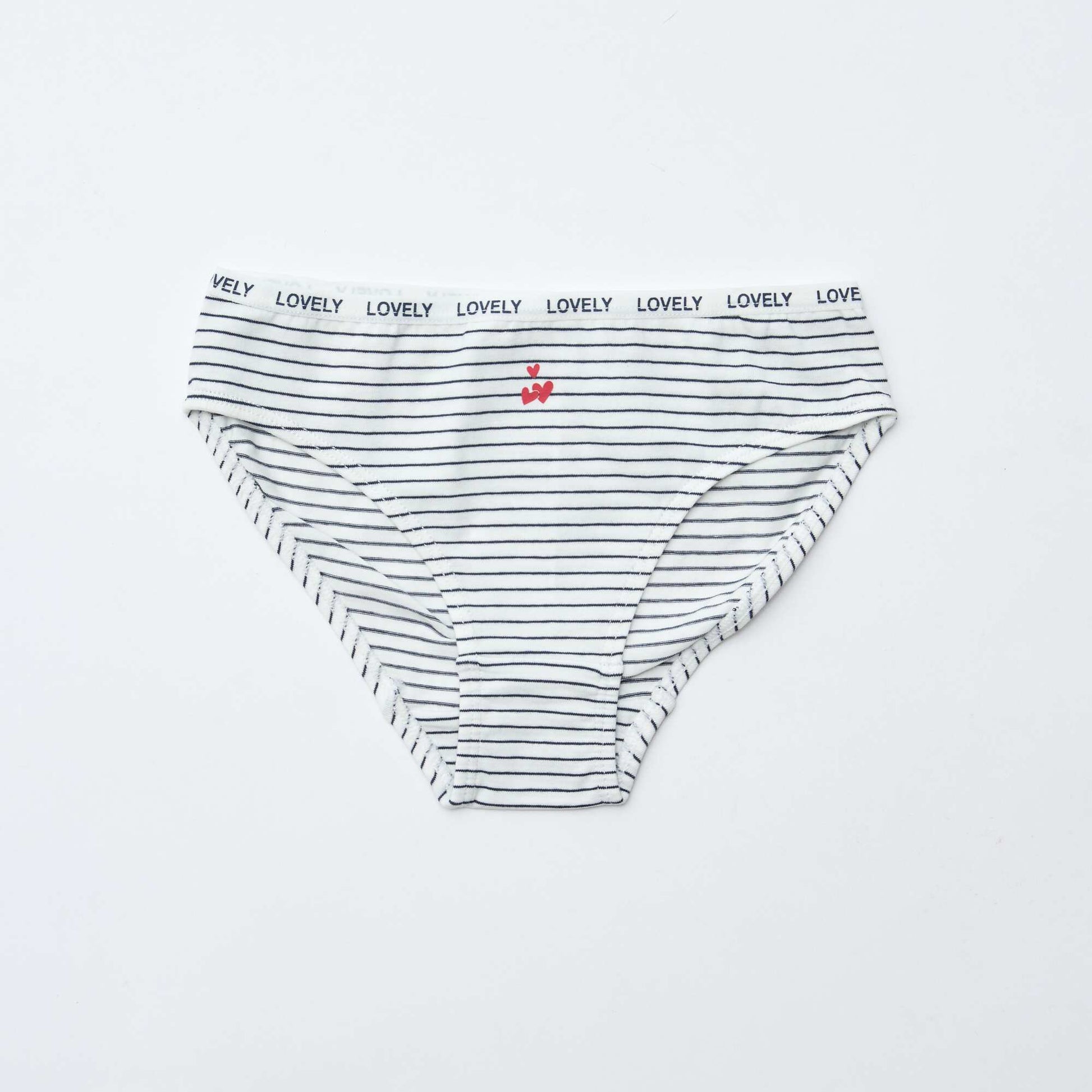 Pack of 4 pairs of printed briefs WHITE
