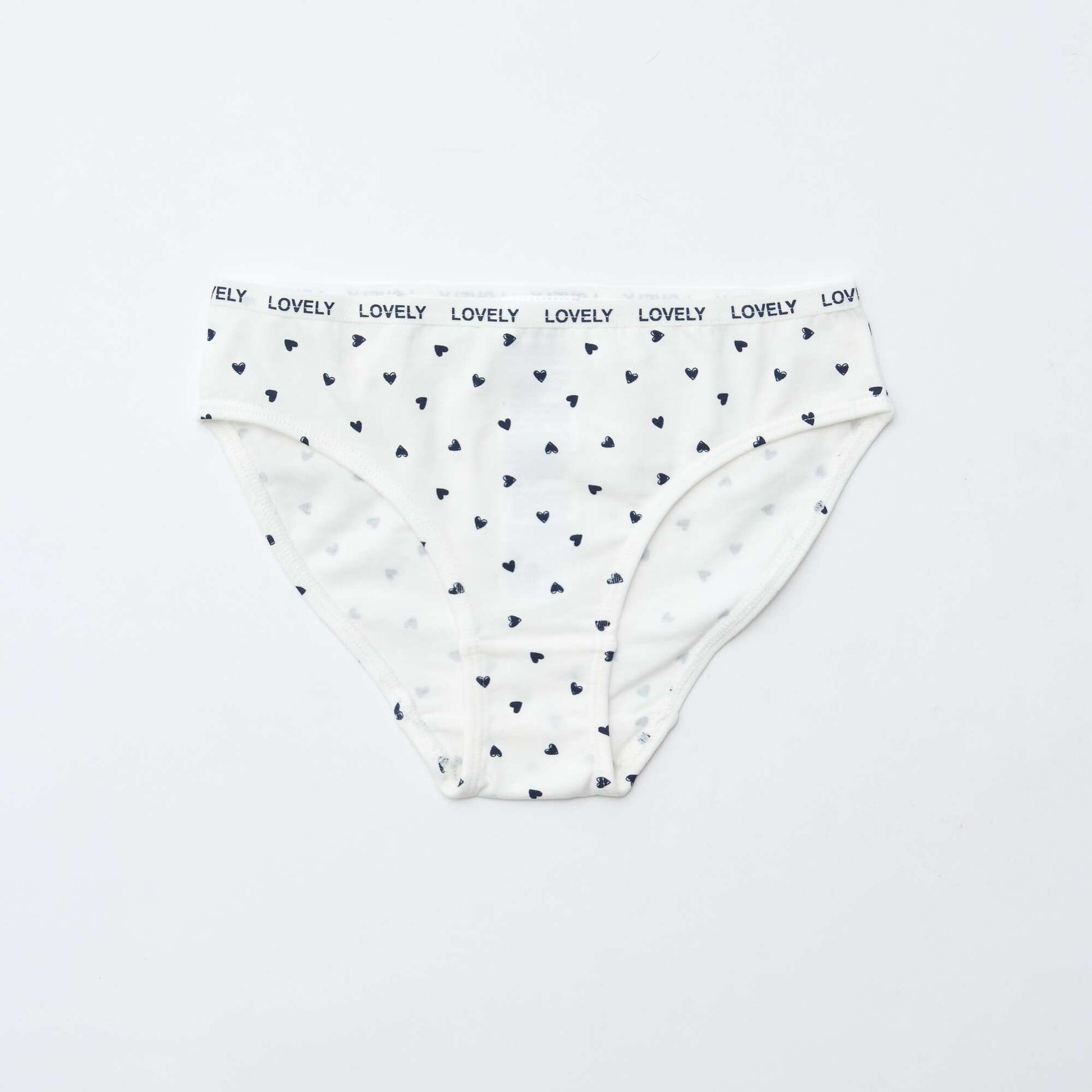 Pack of 4 pairs of printed briefs WHITE