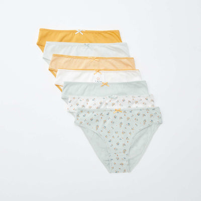 Pack of 7 briefs YELLOW