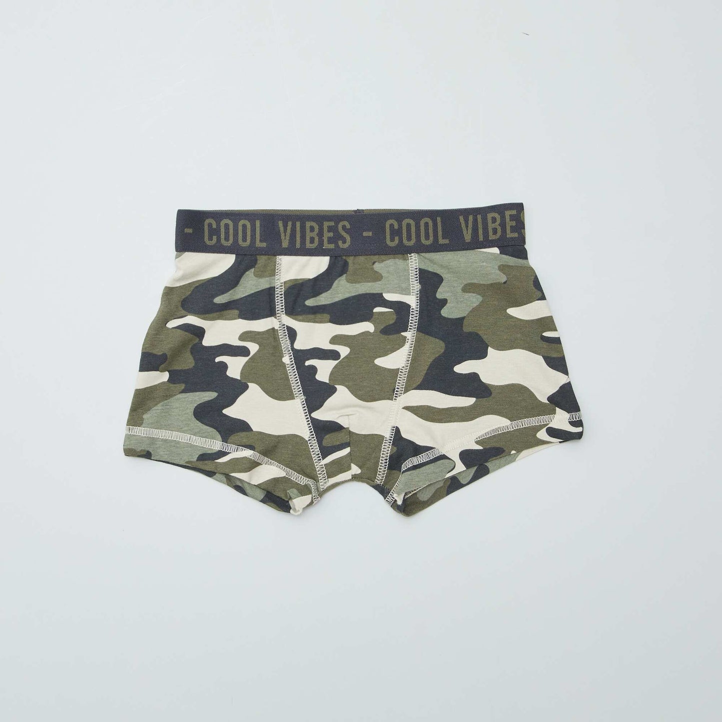 Pack of 3 pairs of stretch boxer shorts BROWN