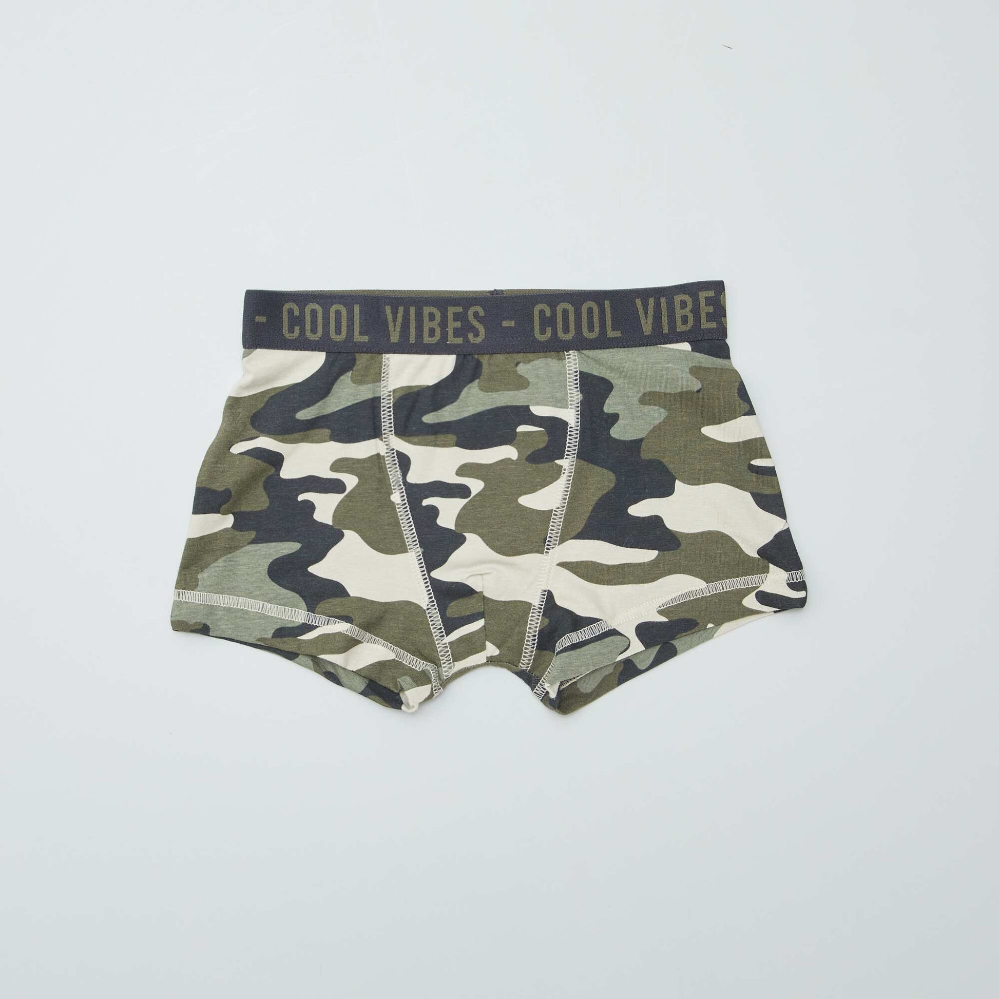 Pack of 3 pairs of stretch boxer shorts BROWN