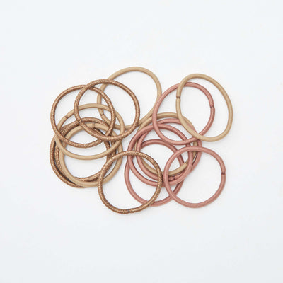 Pack of 15 hairbands KHAKI