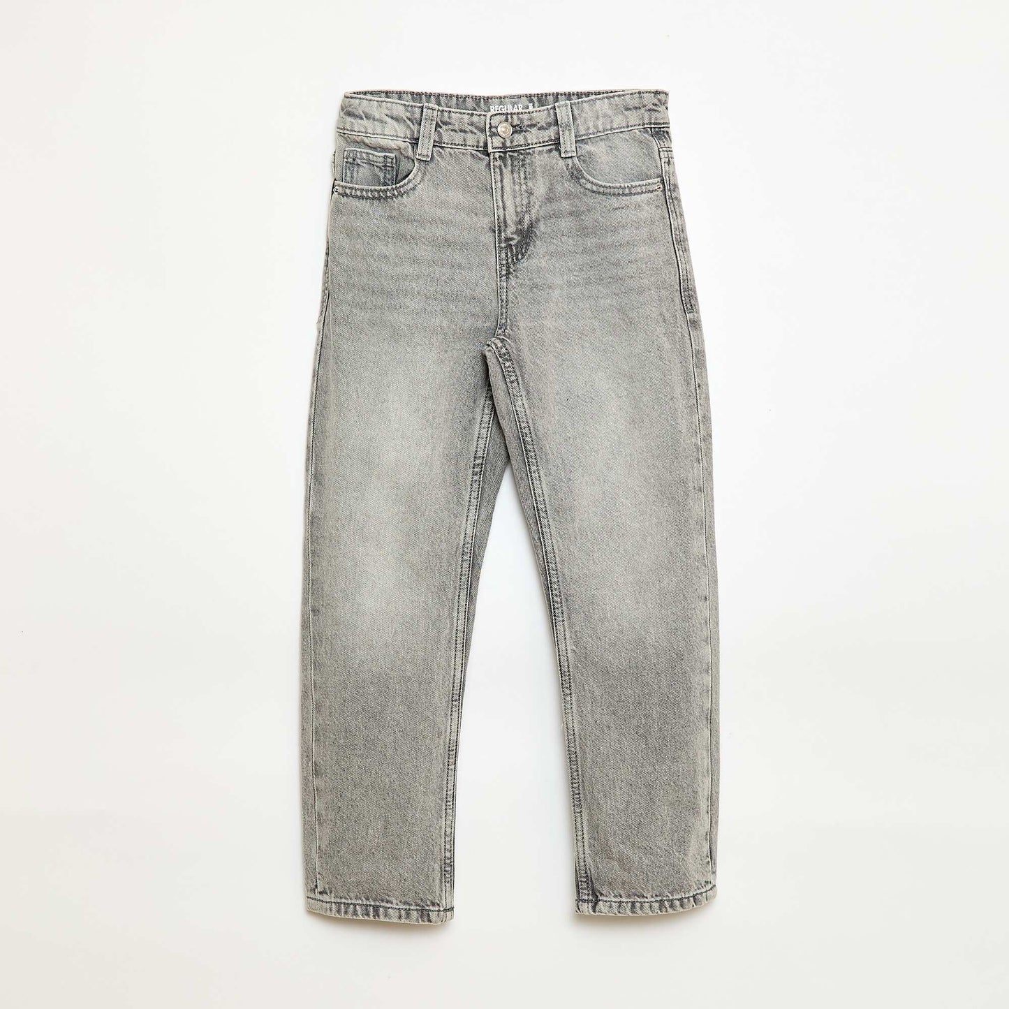 5-pocket straight-leg jeans GREY