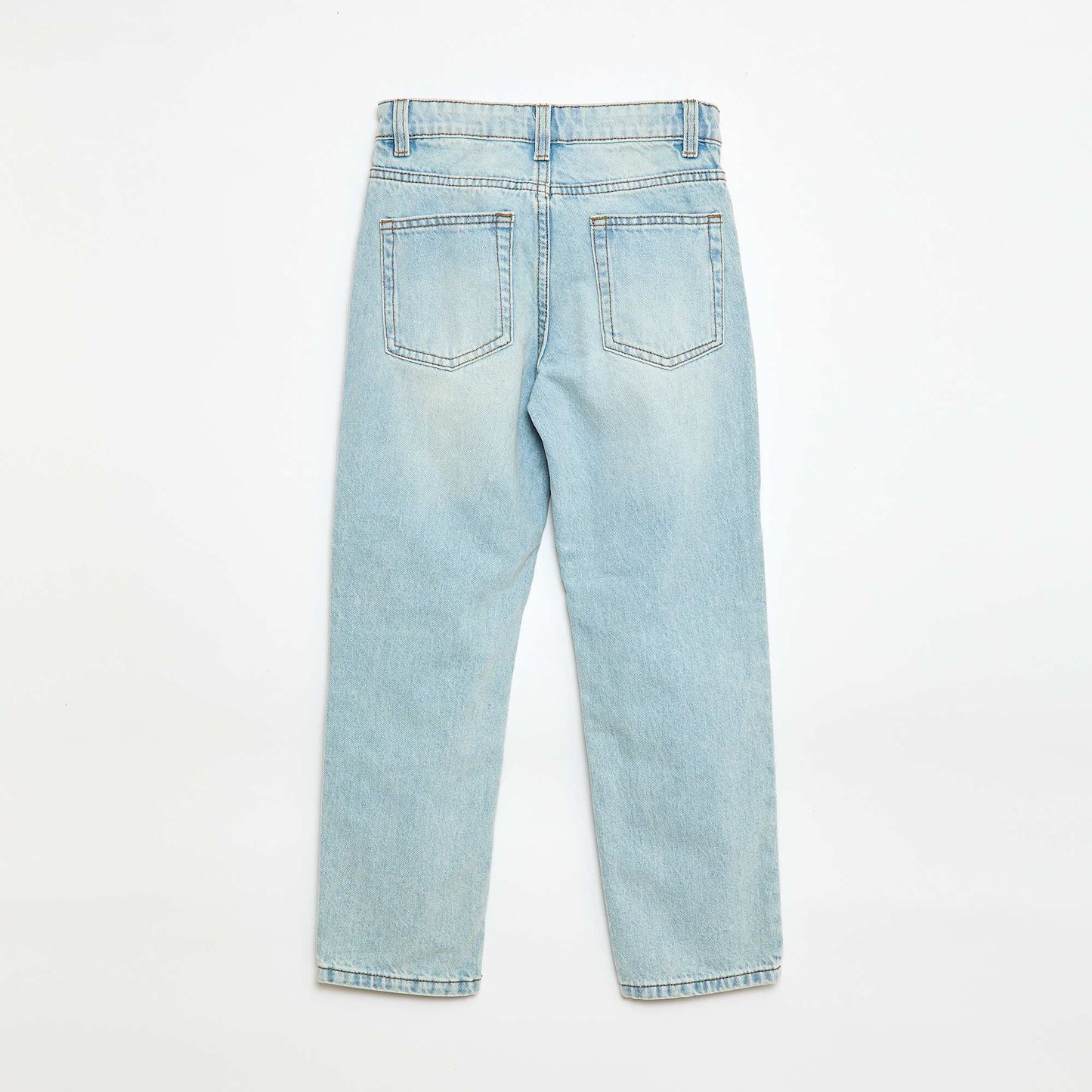 5-pocket straight-leg jeans BLUE