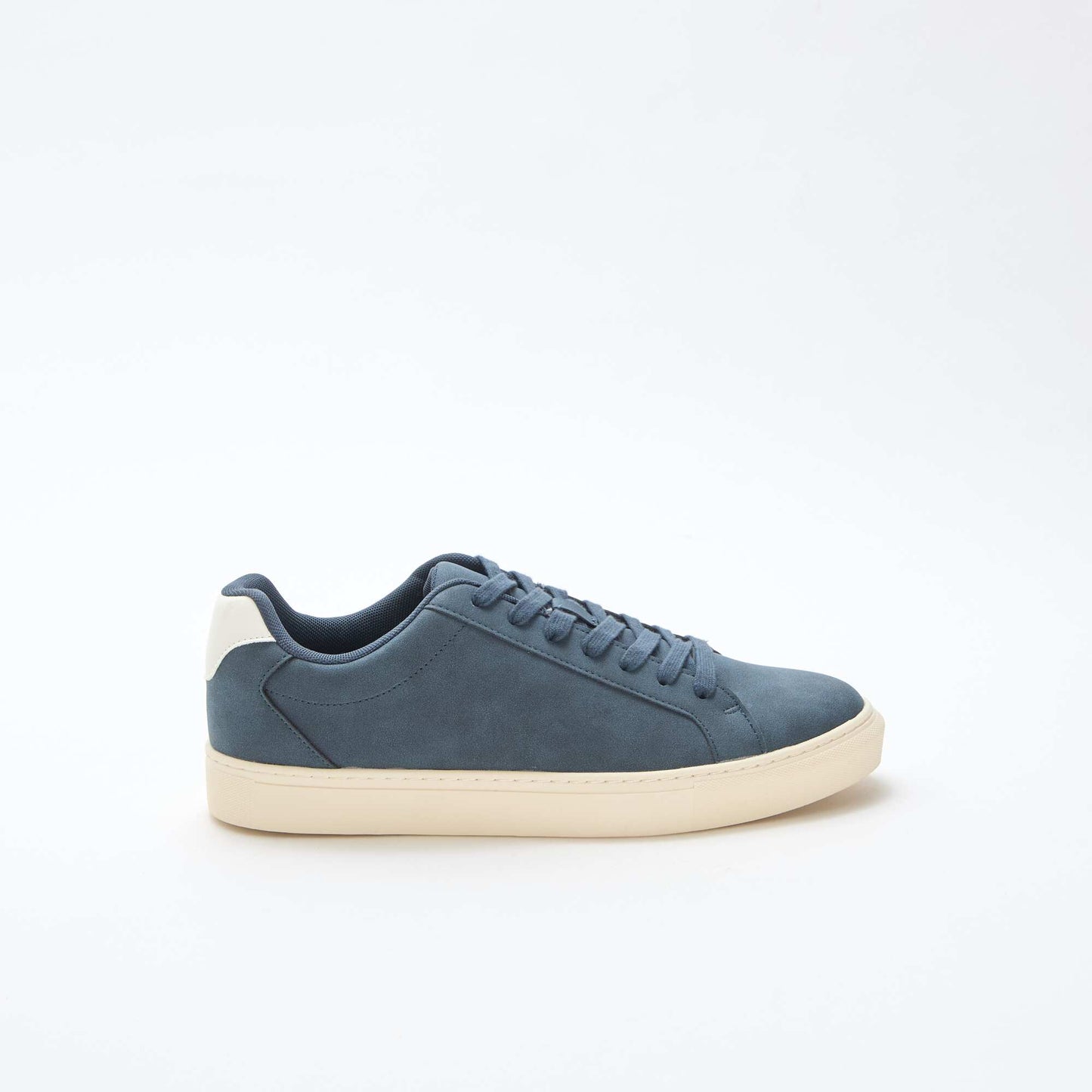 Textured low-top trainers BLUE