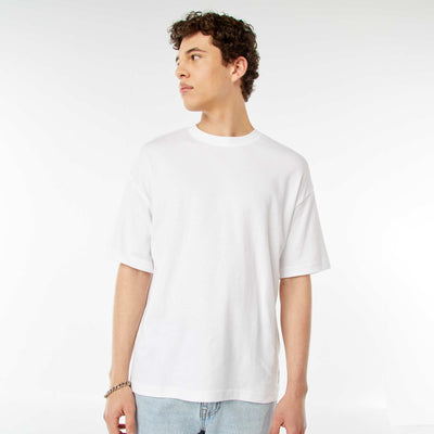 Round neck cotton T-shirt WHITE