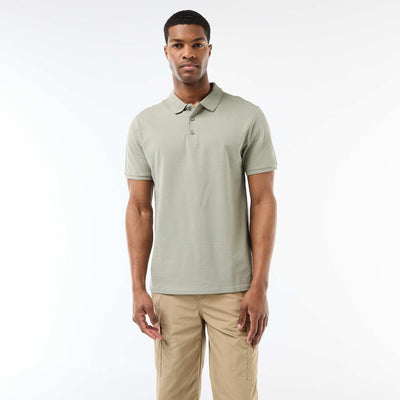 Cotton piqué polo shirt GREEN