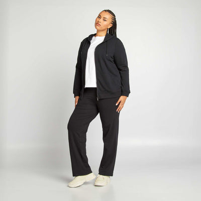 Lightweight comfort-fit trousers BLACK