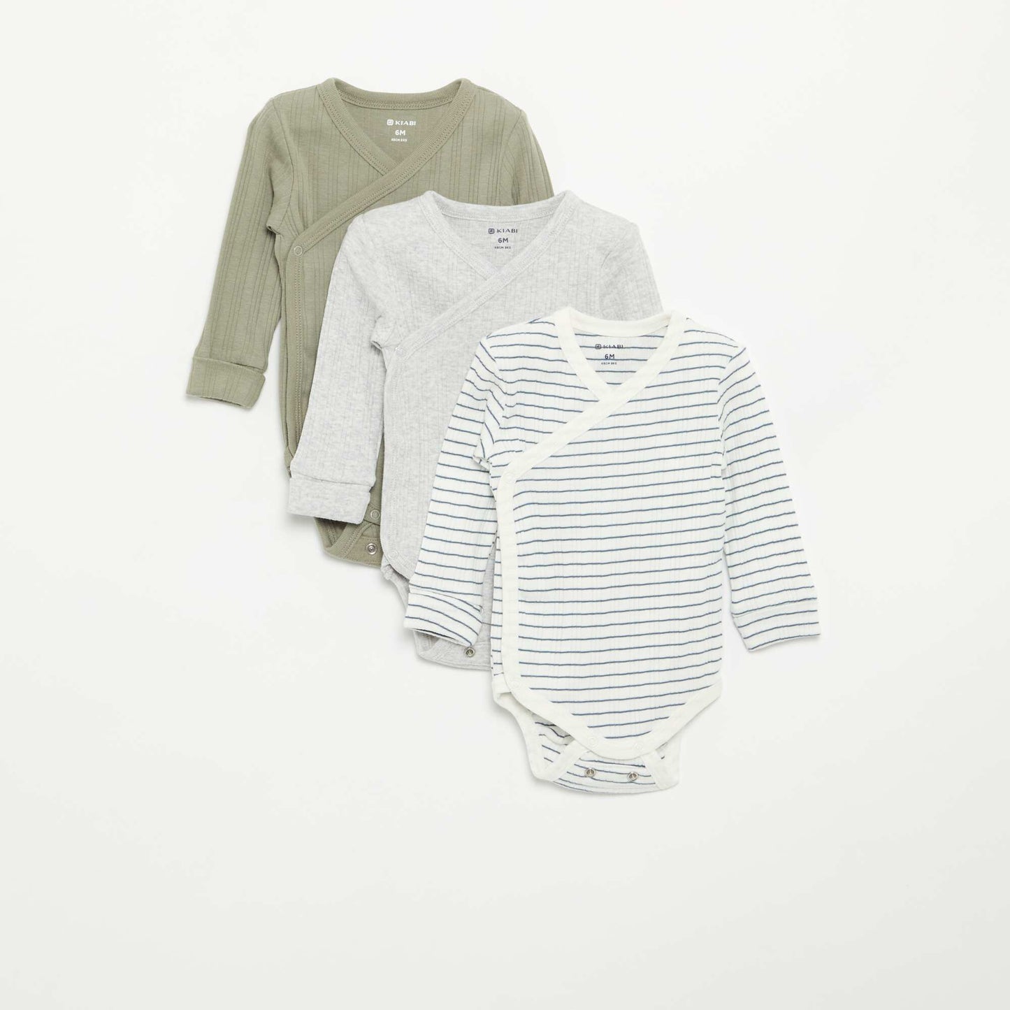 3-Pack of Grow-With-Me Bodysuits GREEN