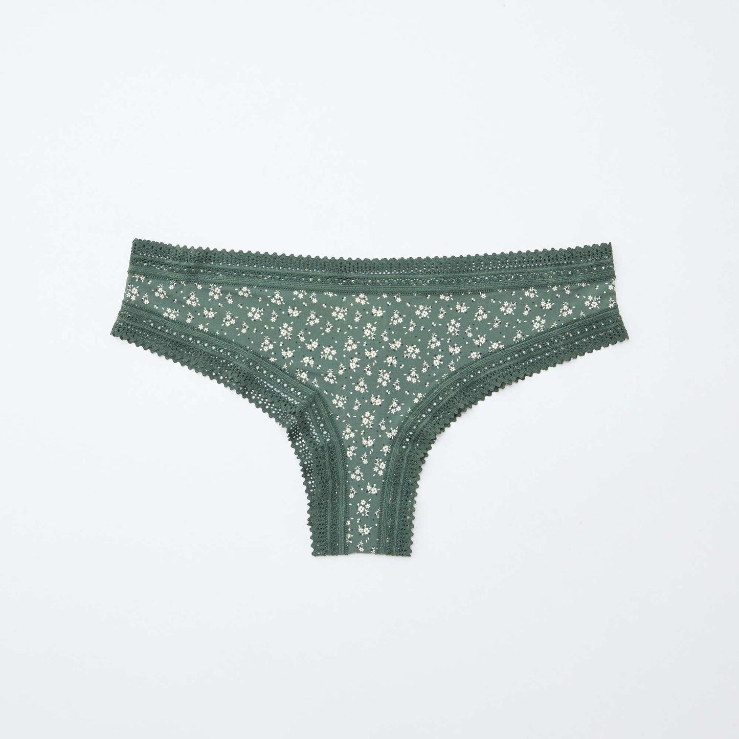 Pack of 3 Printed Microfibre Thongs GREEN