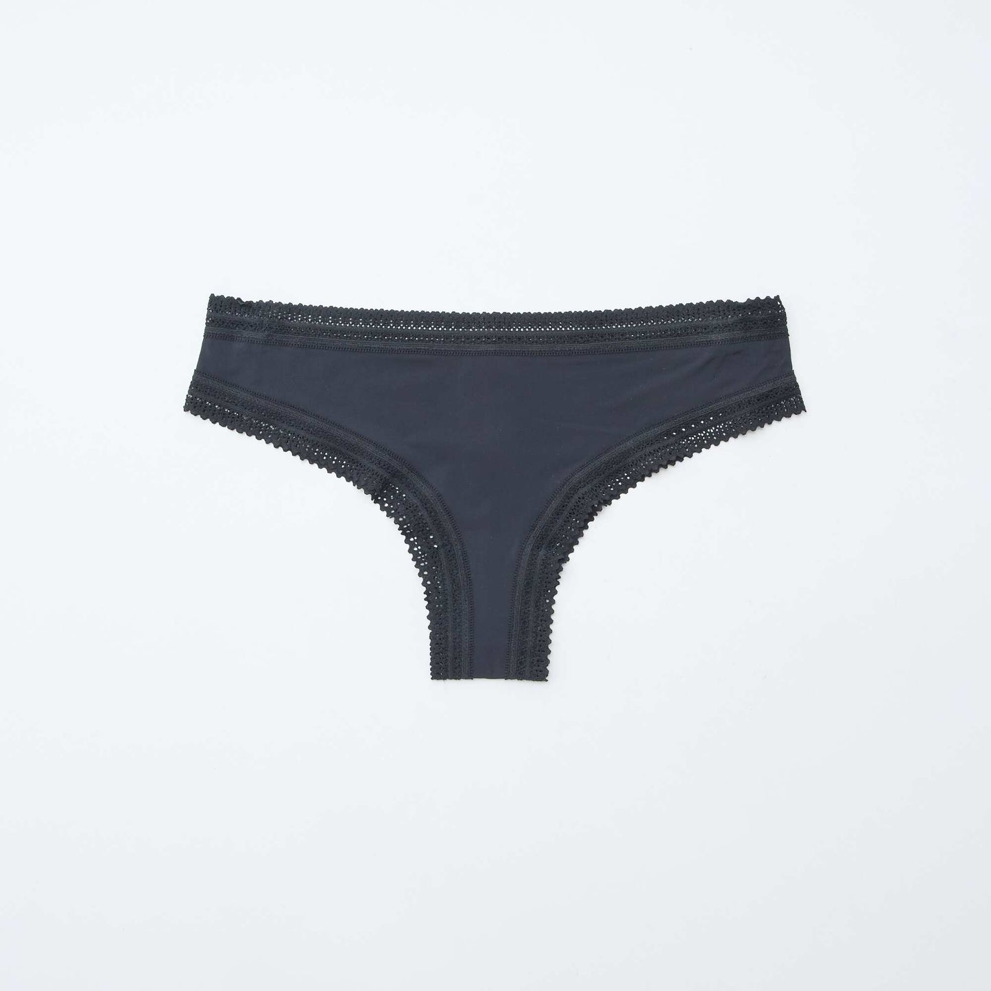 3-Pack Printed Microfiber Thong Set BLACK