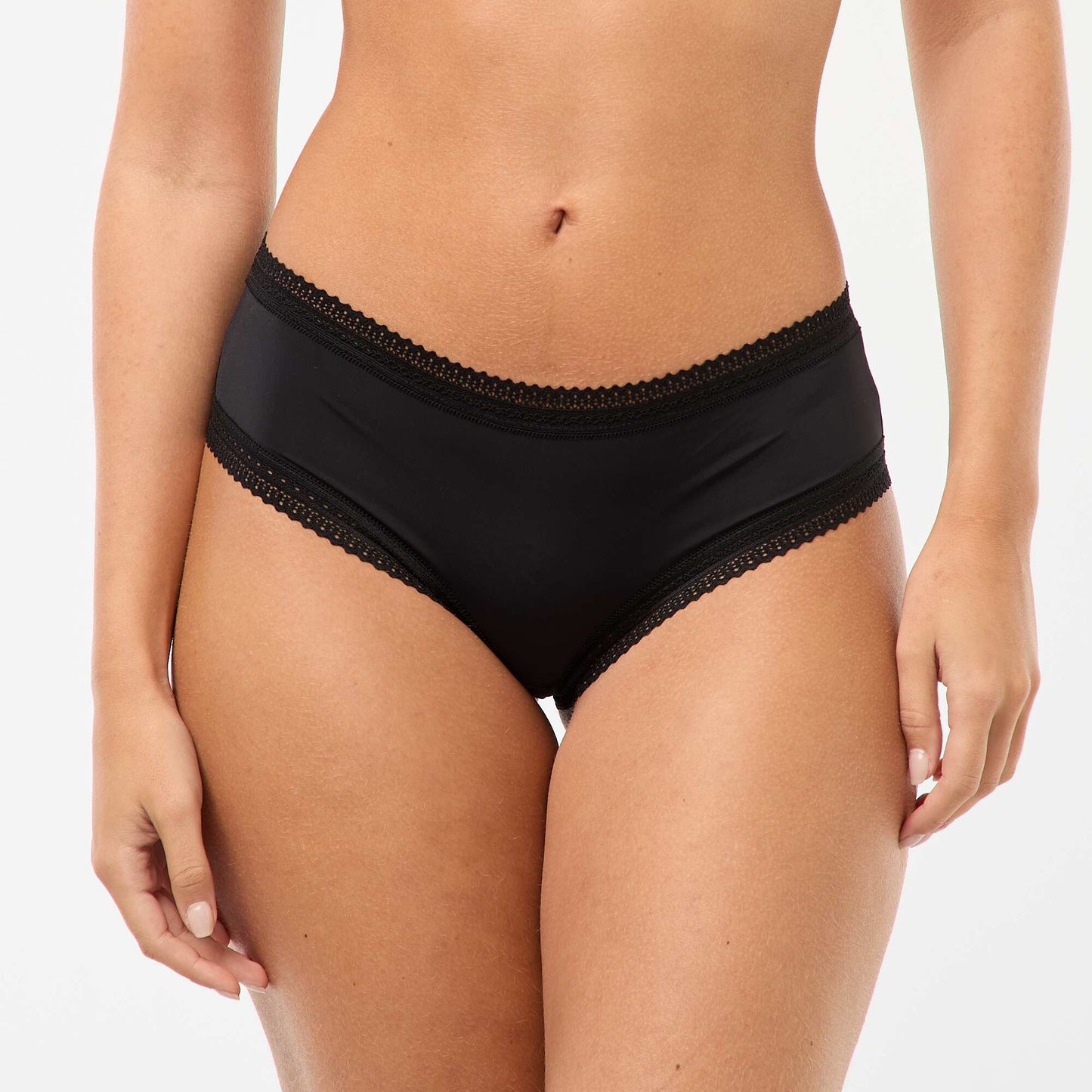 3-Pack Printed Microfiber Boy Shorts BLACK