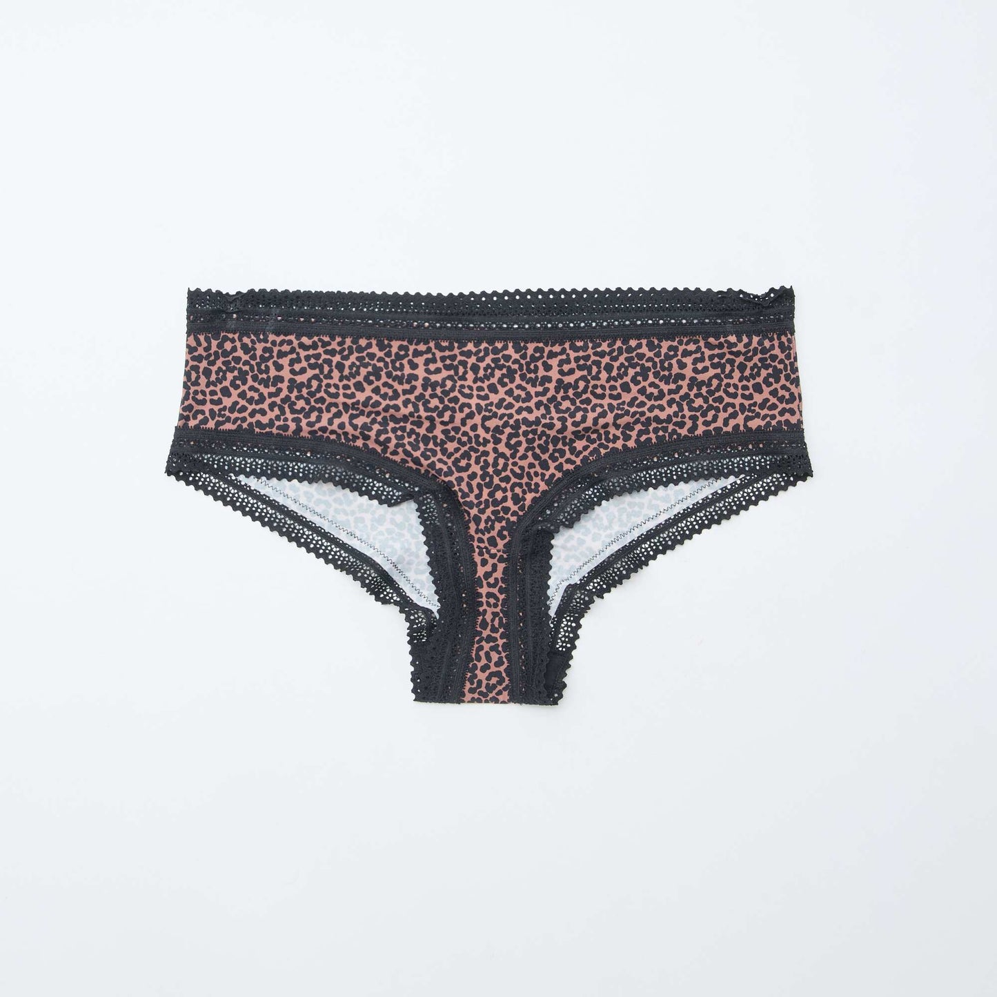 3-Pack Printed Microfiber Boy Shorts BLACK