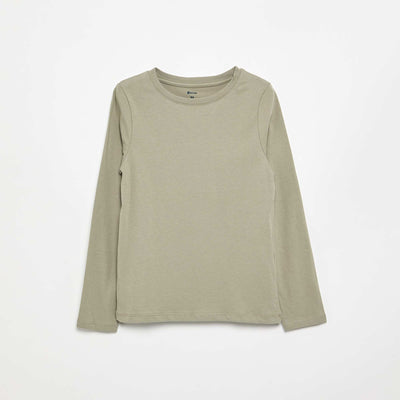 Basic long-sleeved T-shirt GREEN