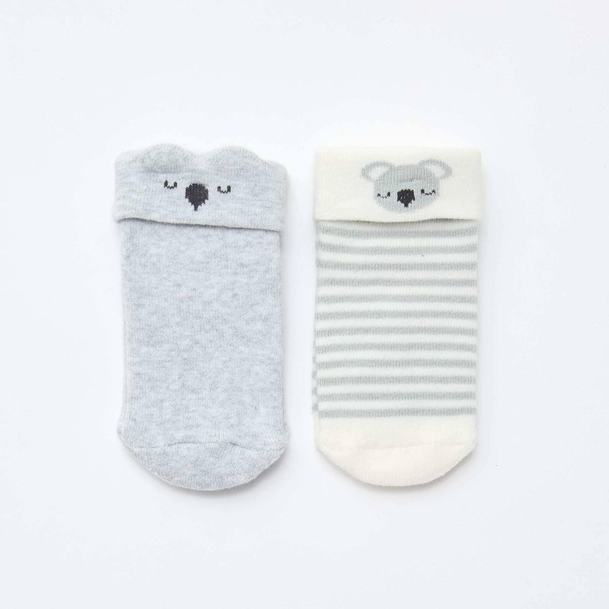 2-pack of newborn socks GREY