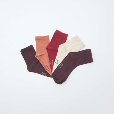 Pack of 5 pairs of socks RED