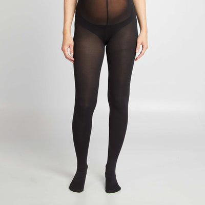 80 denier maternity tights BLACK