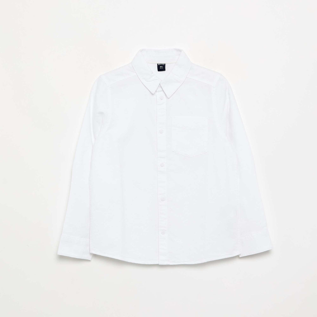 Long-sleeved Oxford Shirt WHITE