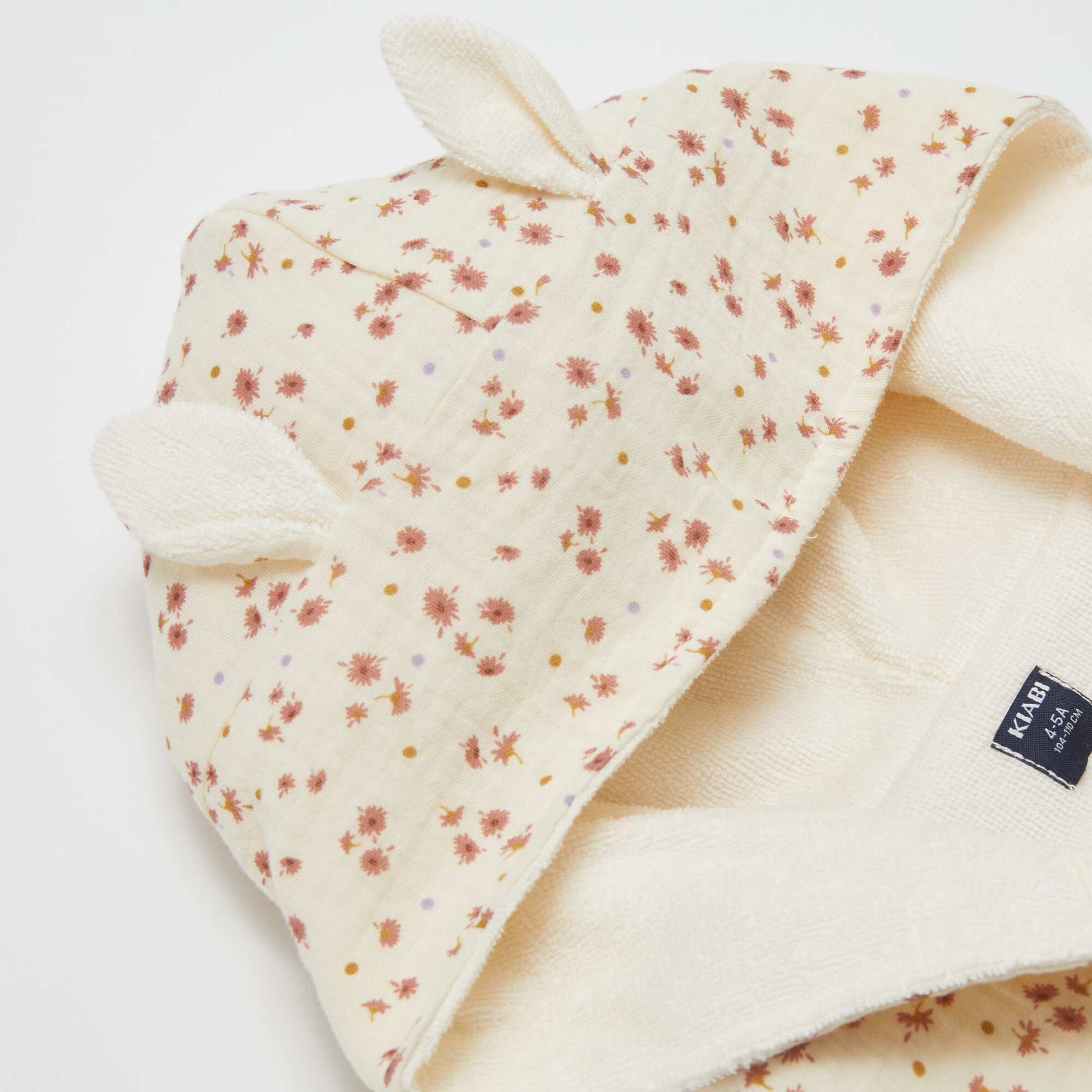 Terry and Cotton Gauze Bathrobe - Kiabi Home WHITE