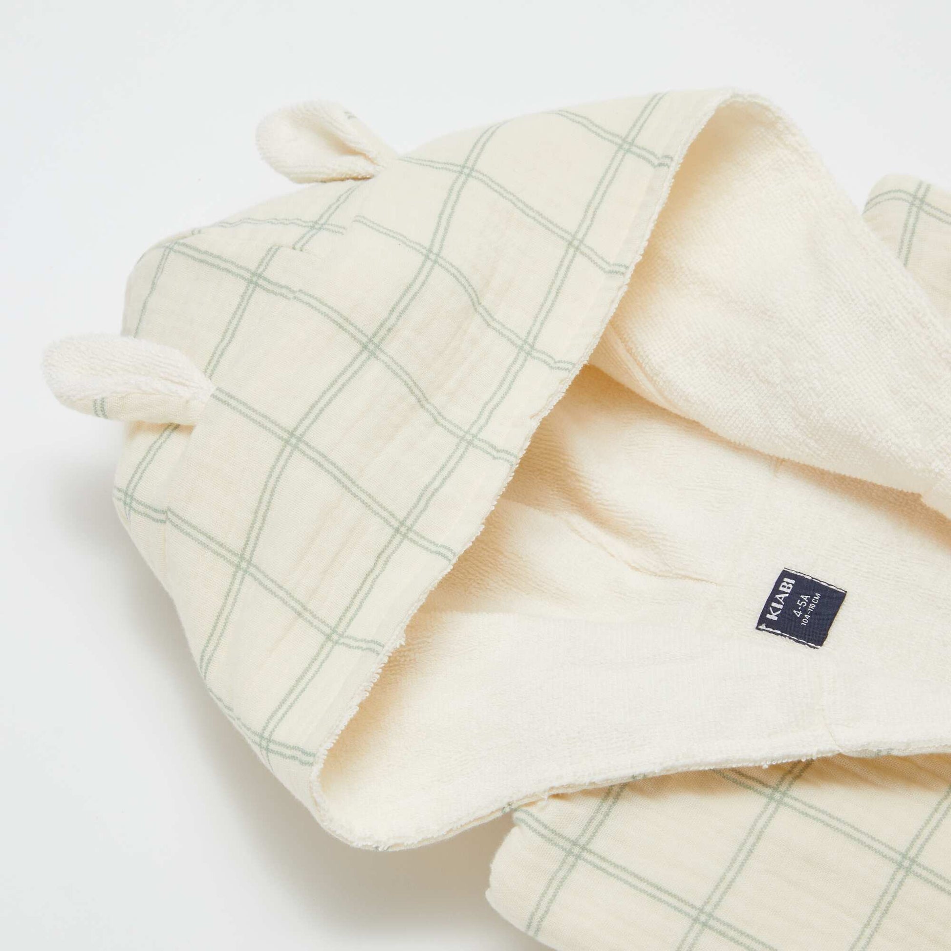 Terry and Cotton Gauze Bathrobe - Kiabi Home BEIGE