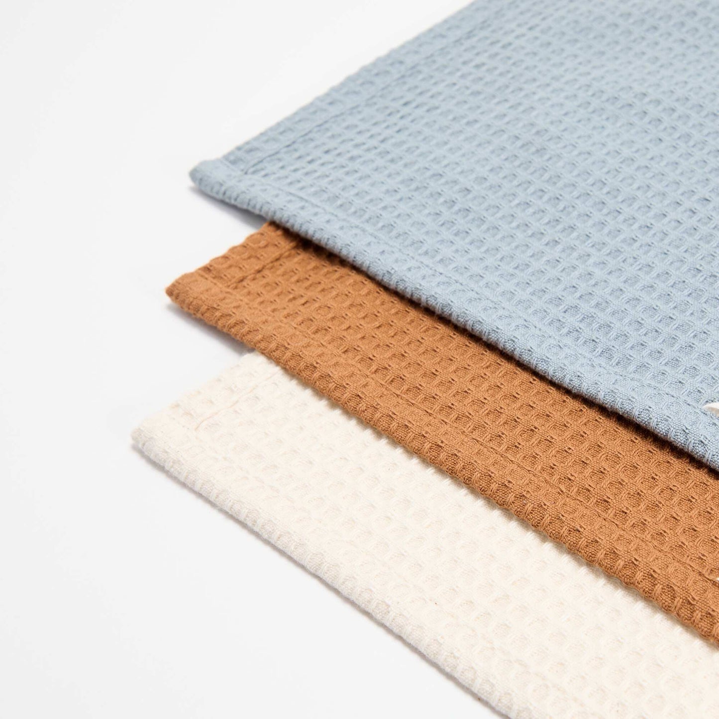 Honeycomb Rectangular Tea Towel BLUE