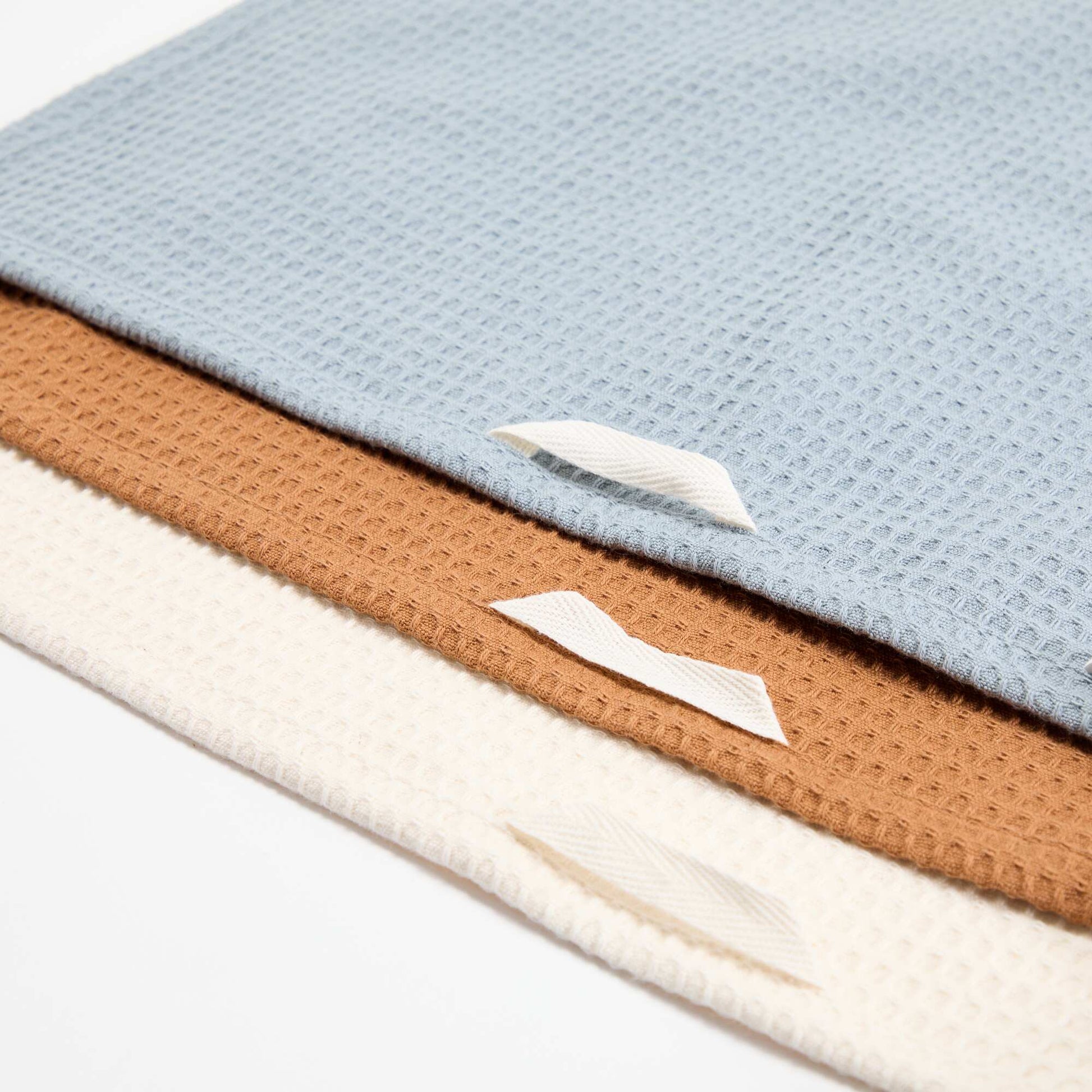 Honeycomb Rectangular Tea Towel BLUE