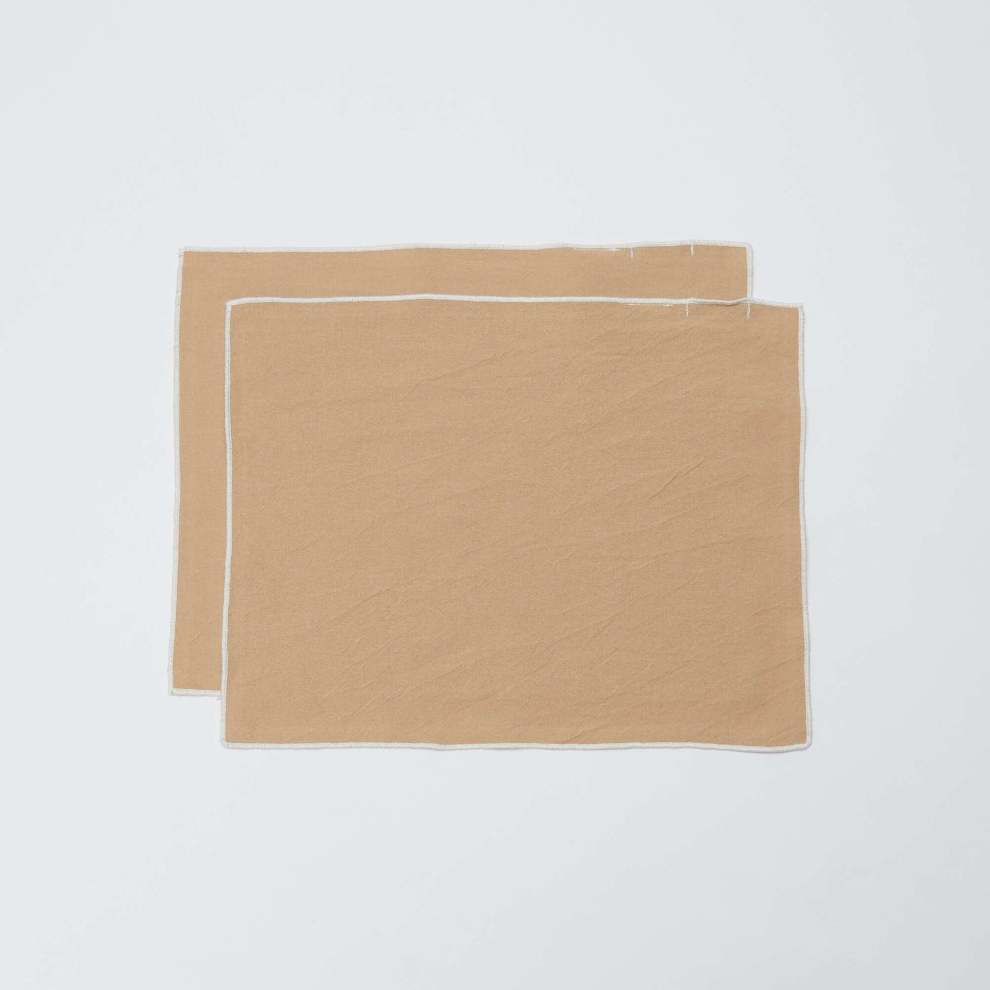 Set of 2 2-in-1 Plain Placemats/Napkins (32x40 cm) - Kiabi Home BEIGE