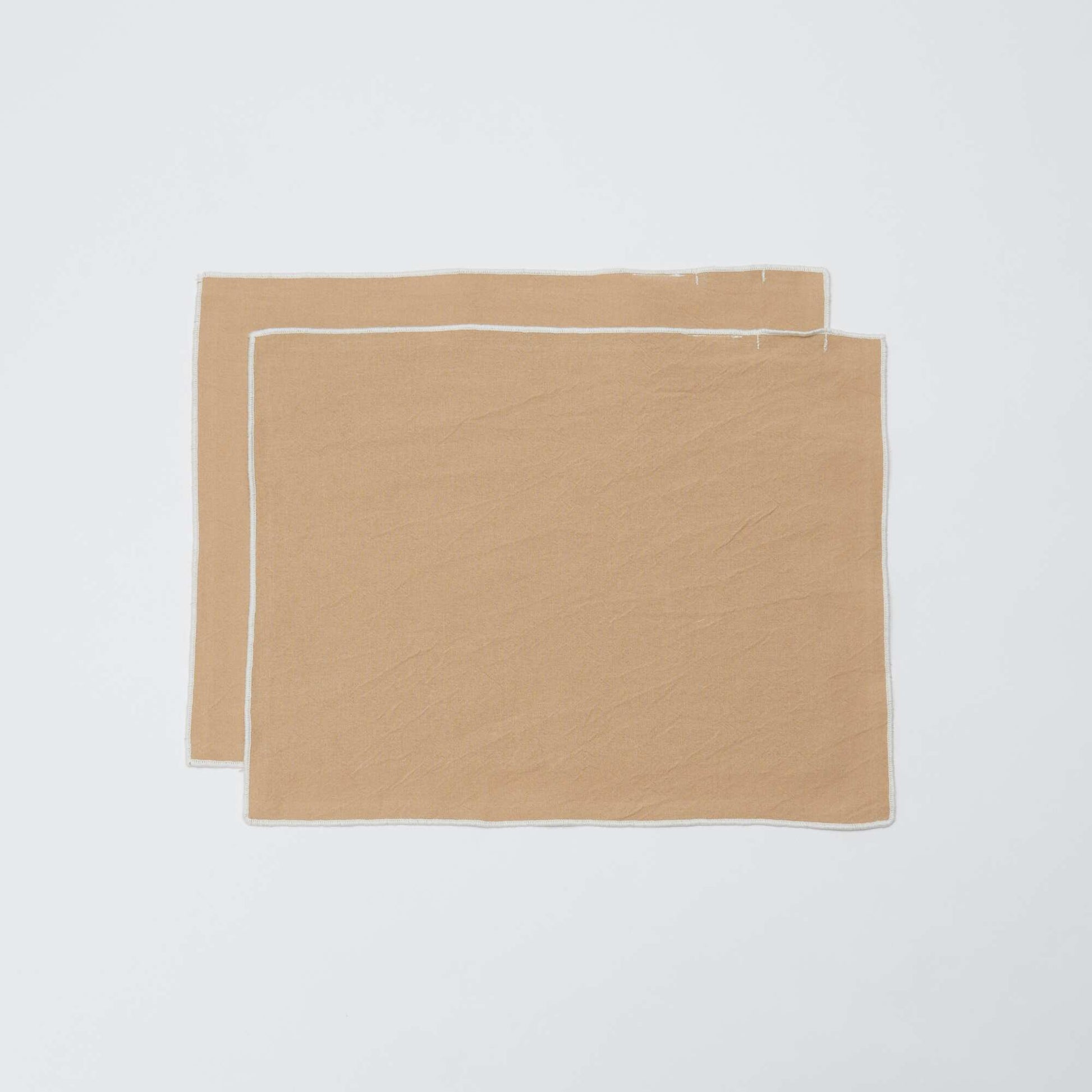 Set of 2 2-in-1 Plain Placemats/Napkins (32x40 cm) - Kiabi Home BEIGE