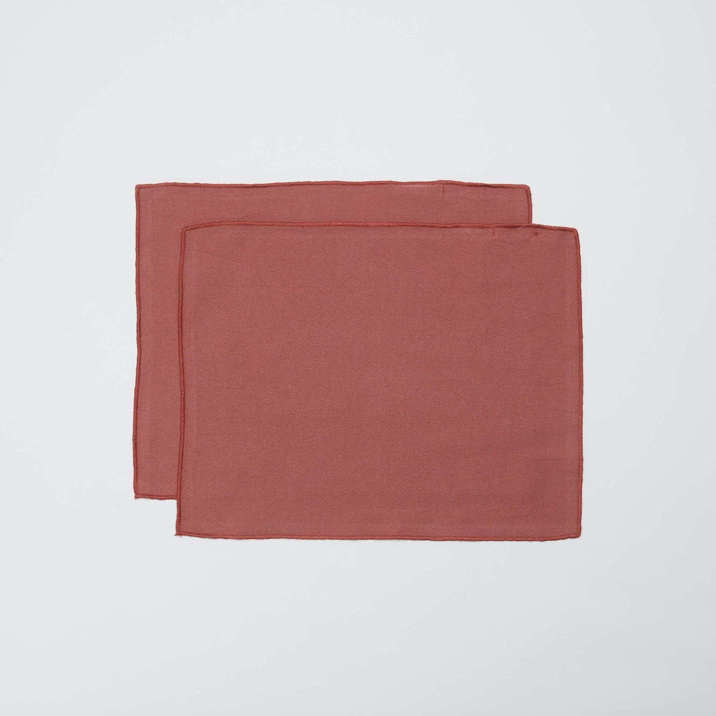 Set of 2 2-in-1 Plain Placemats/Napkins (32x40 cm) - Kiabi Home PINK