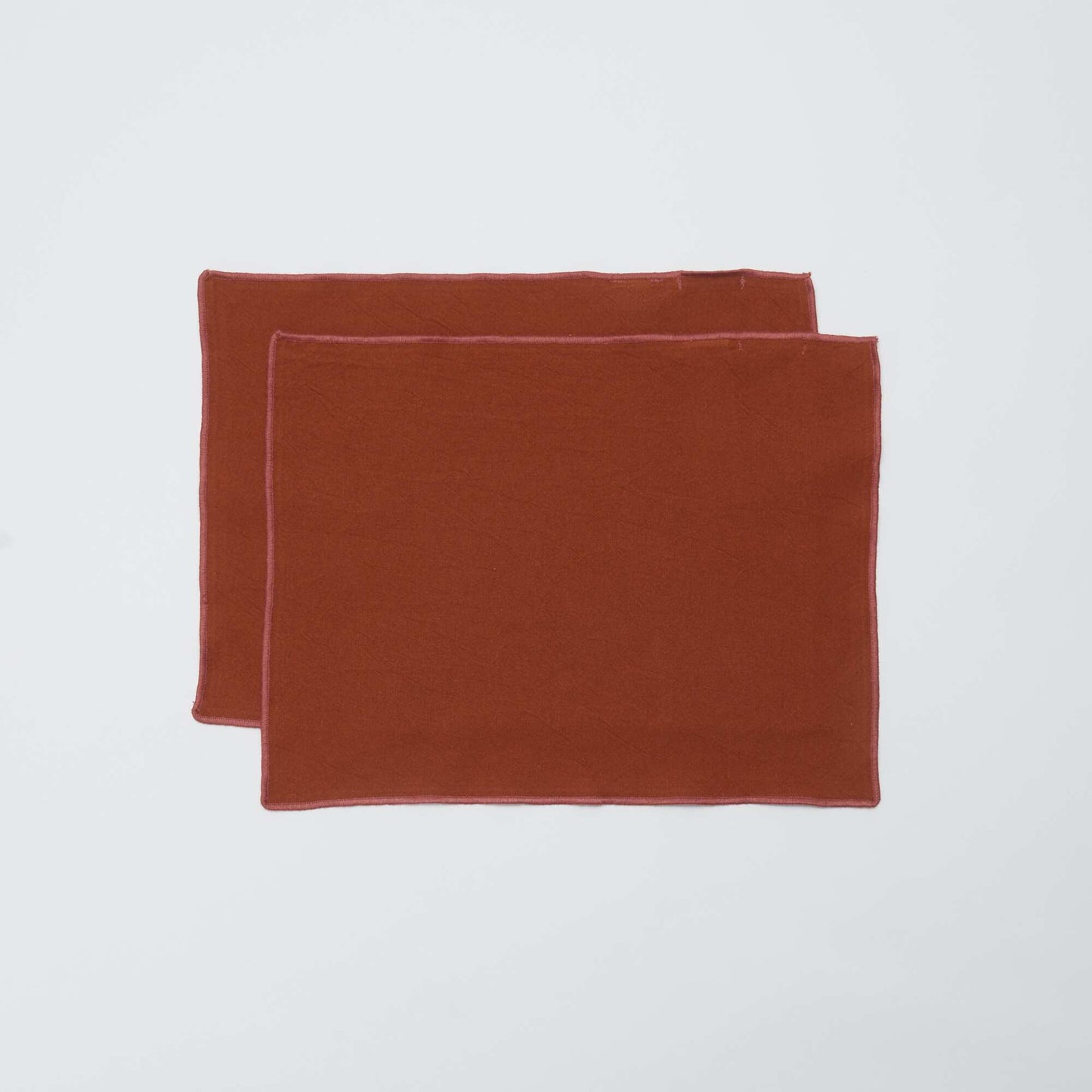 Set of 2 2-in-1 Plain Placemats/Napkins (32x40 cm) - Kiabi Home BROWN