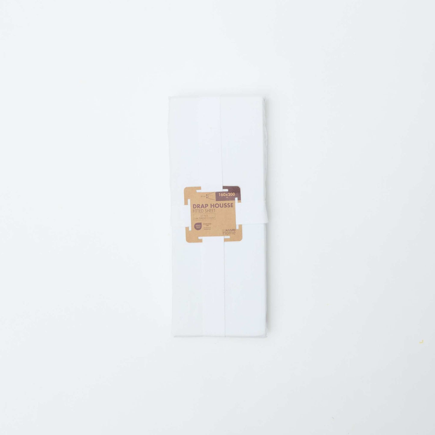 Cotton fitted sheet for double bed (160x200cm) - Kiabi Home WHITE