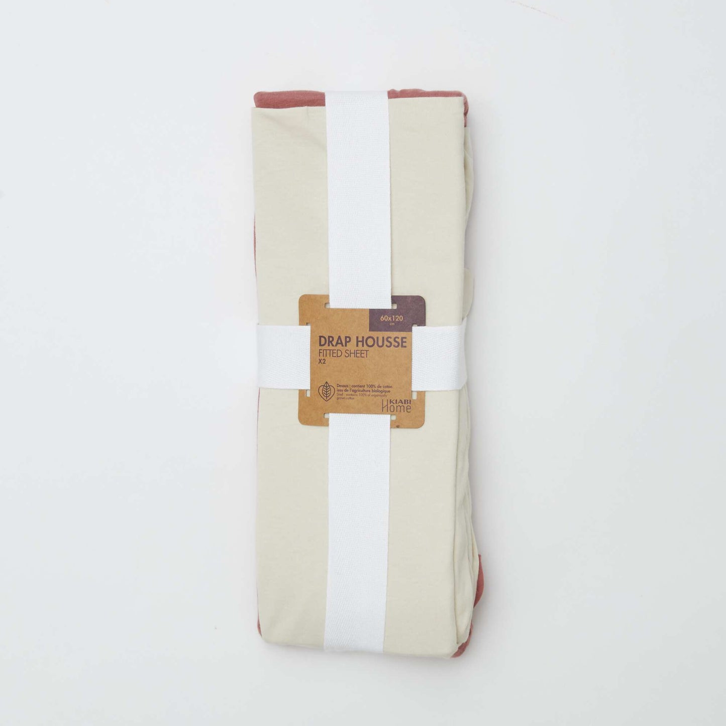 2-Pack Fitted Sheets - 60 x 120 cm WHITE