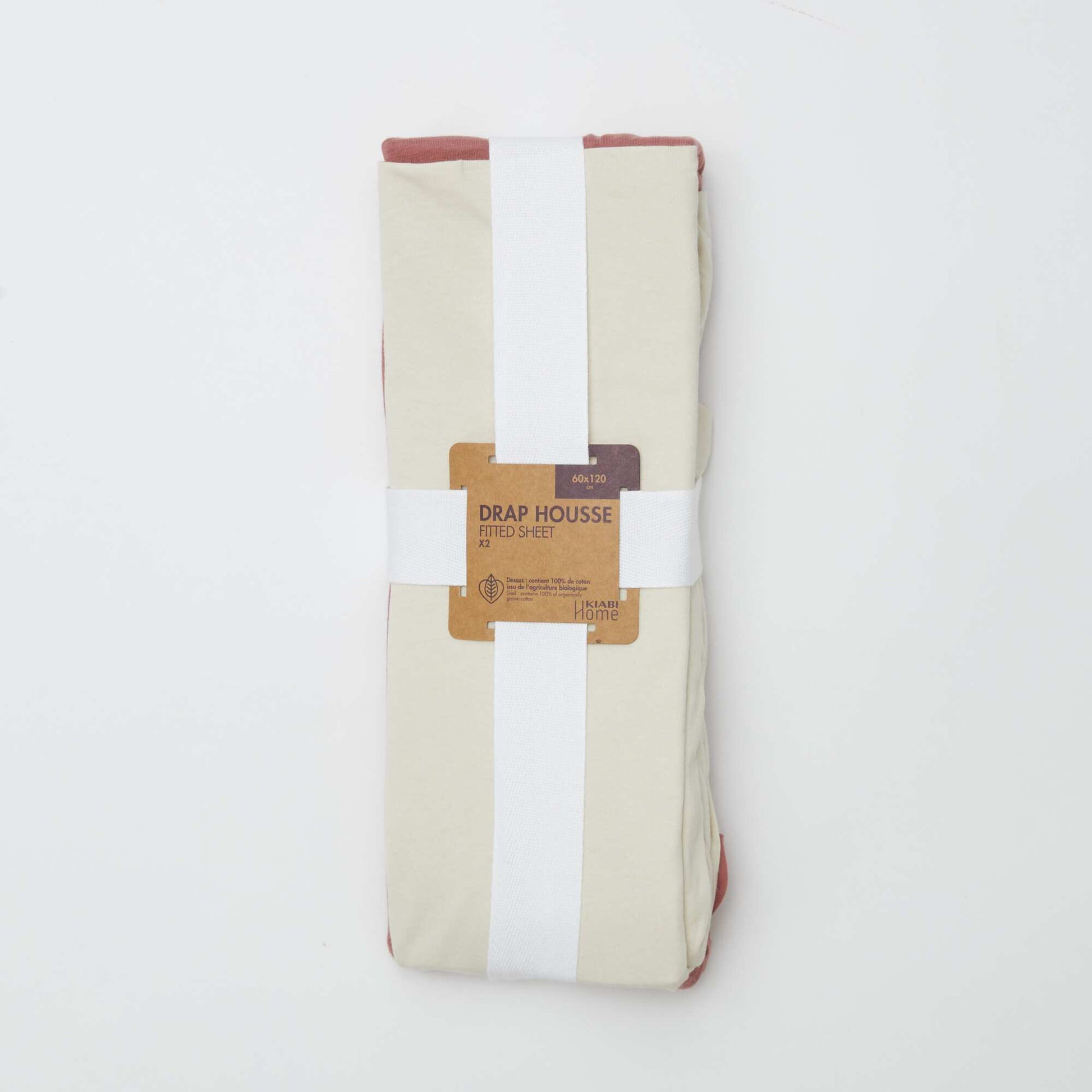 2-Pack Fitted Sheets - 60 x 120 cm WHITE