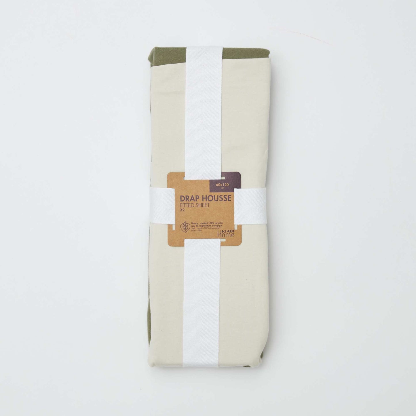 2-Pack Fitted Sheets - 60 x 120 cm WHITE