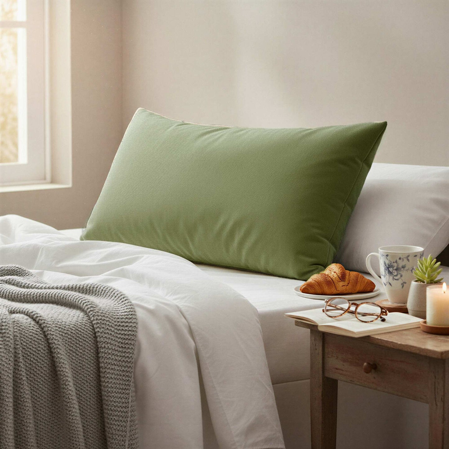 Pillowcase 50 x 70 cm - Kiabi Home GREEN