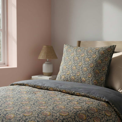 Single Duvet Cover Set (140 x 200cm) in 57-Thread Count Cotton - Kiabi Home GREY