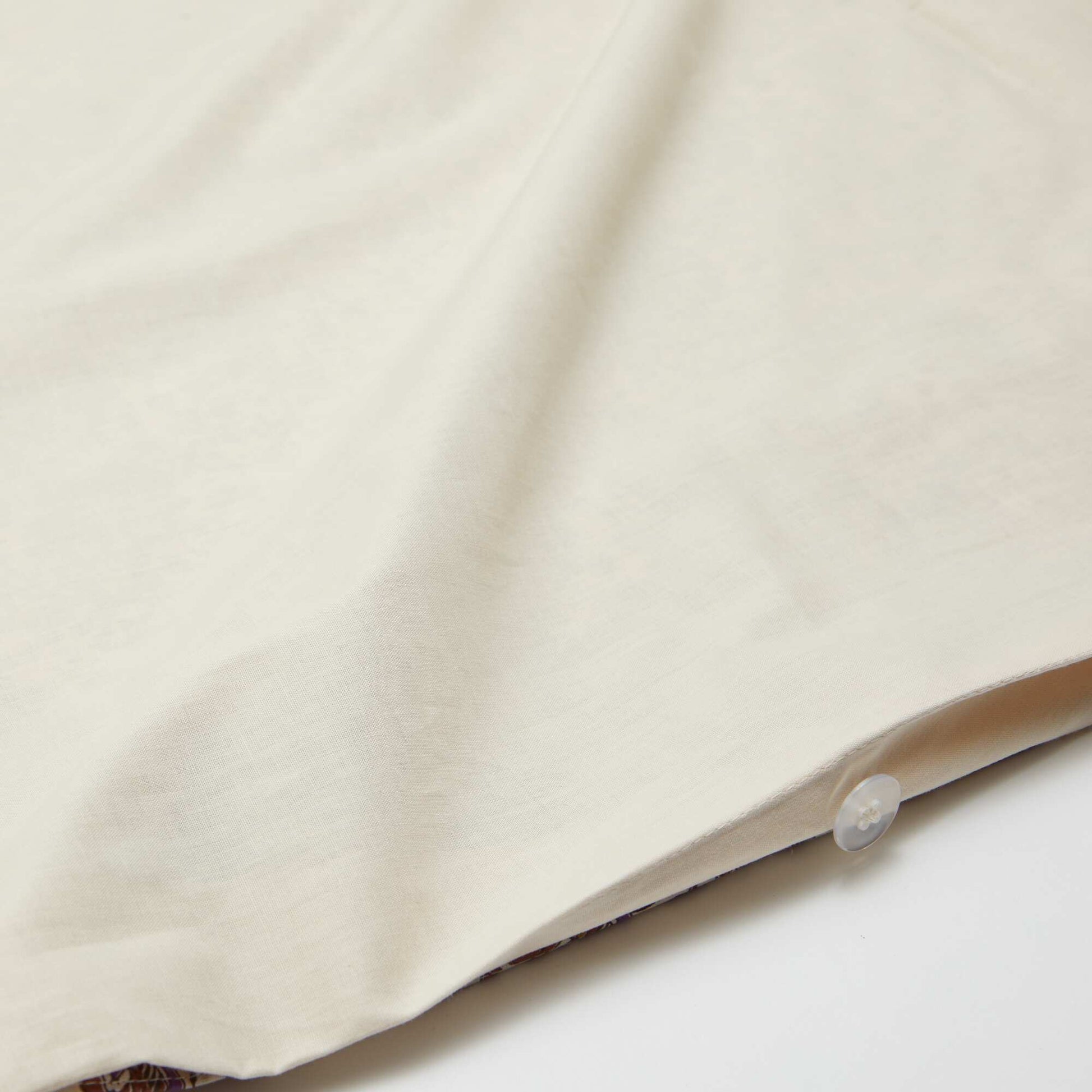 King Size Cotton Duvet Cover Set (240 x 220cm) - Kiabi Home BEIGE