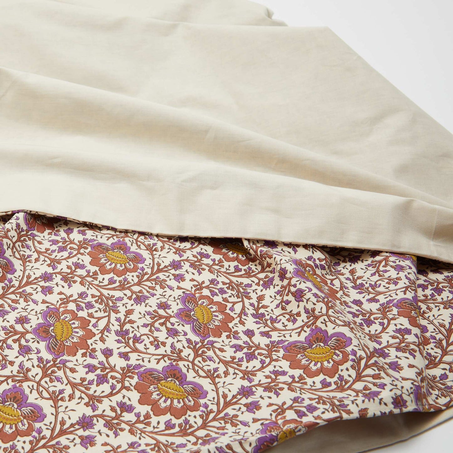 King Size Cotton Duvet Cover Set (240 x 220cm) - Kiabi Home BEIGE