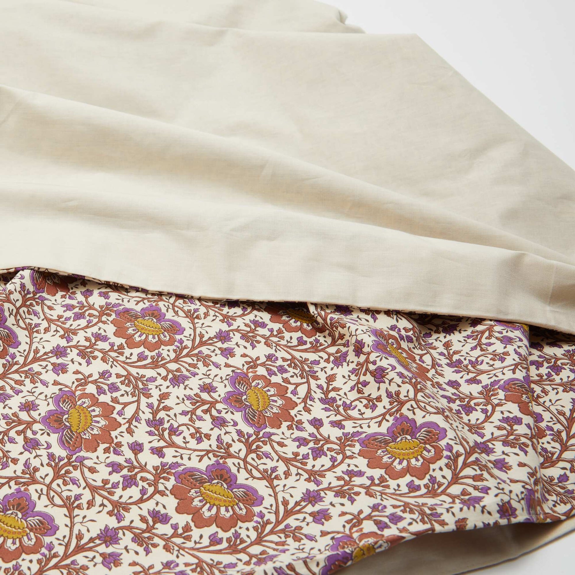 King Size Cotton Duvet Cover Set (240 x 220cm) - Kiabi Home BEIGE