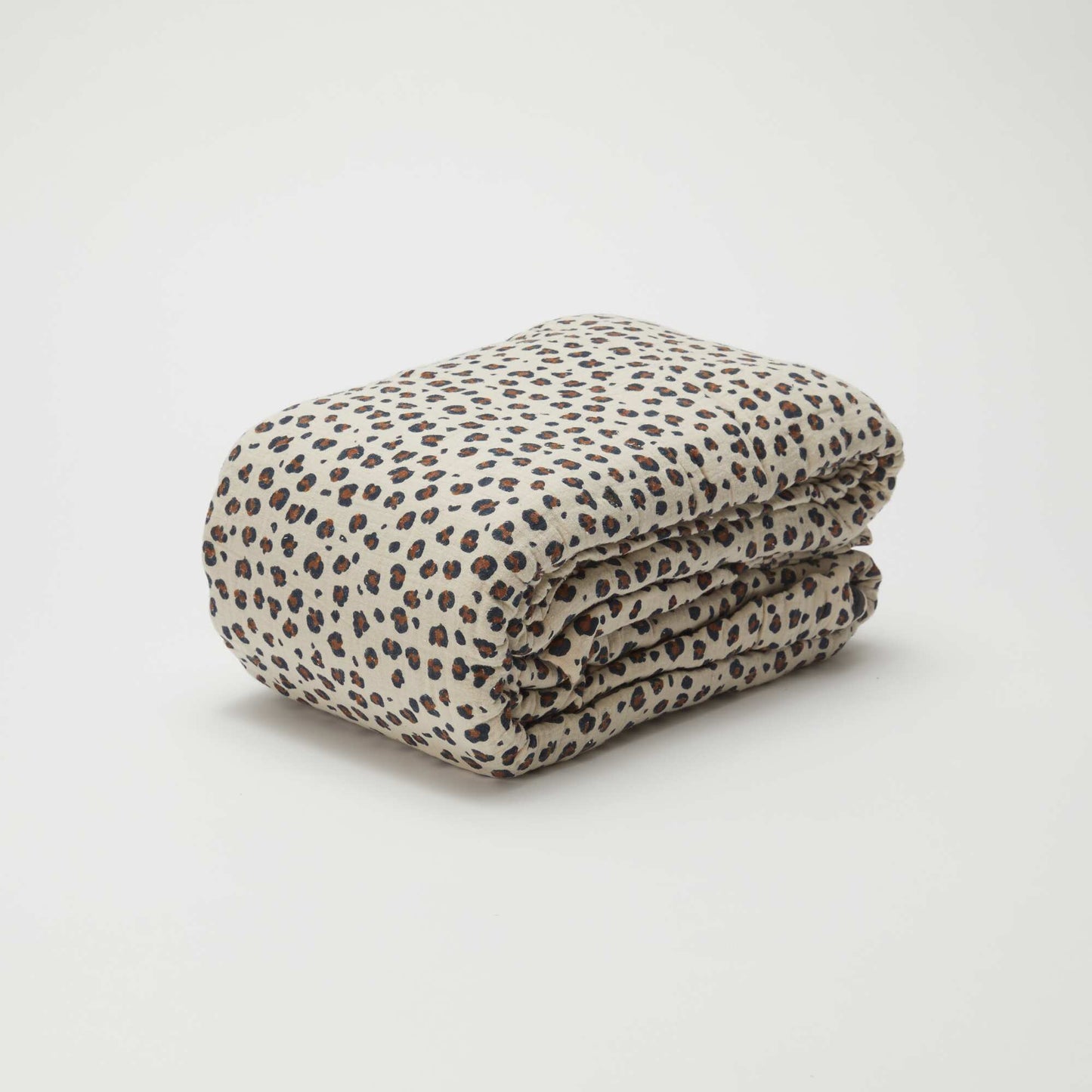 Single Cotton Gauze Duvet Cover Set (140 x 200cm) - Kiabi Home BEIGE
