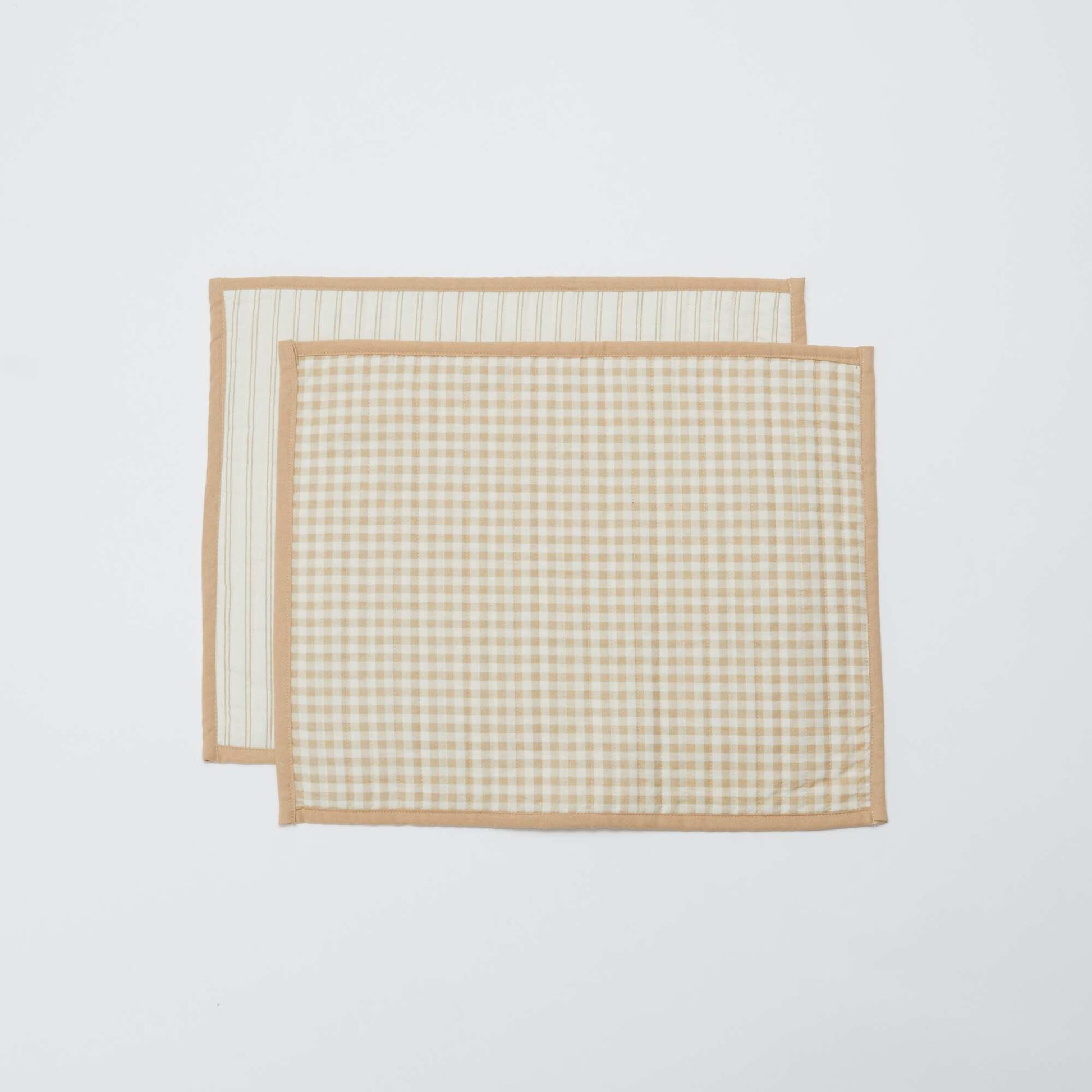 Set of 2 reversible placemats (32x40 cm) - Kiabi Home BEIGE