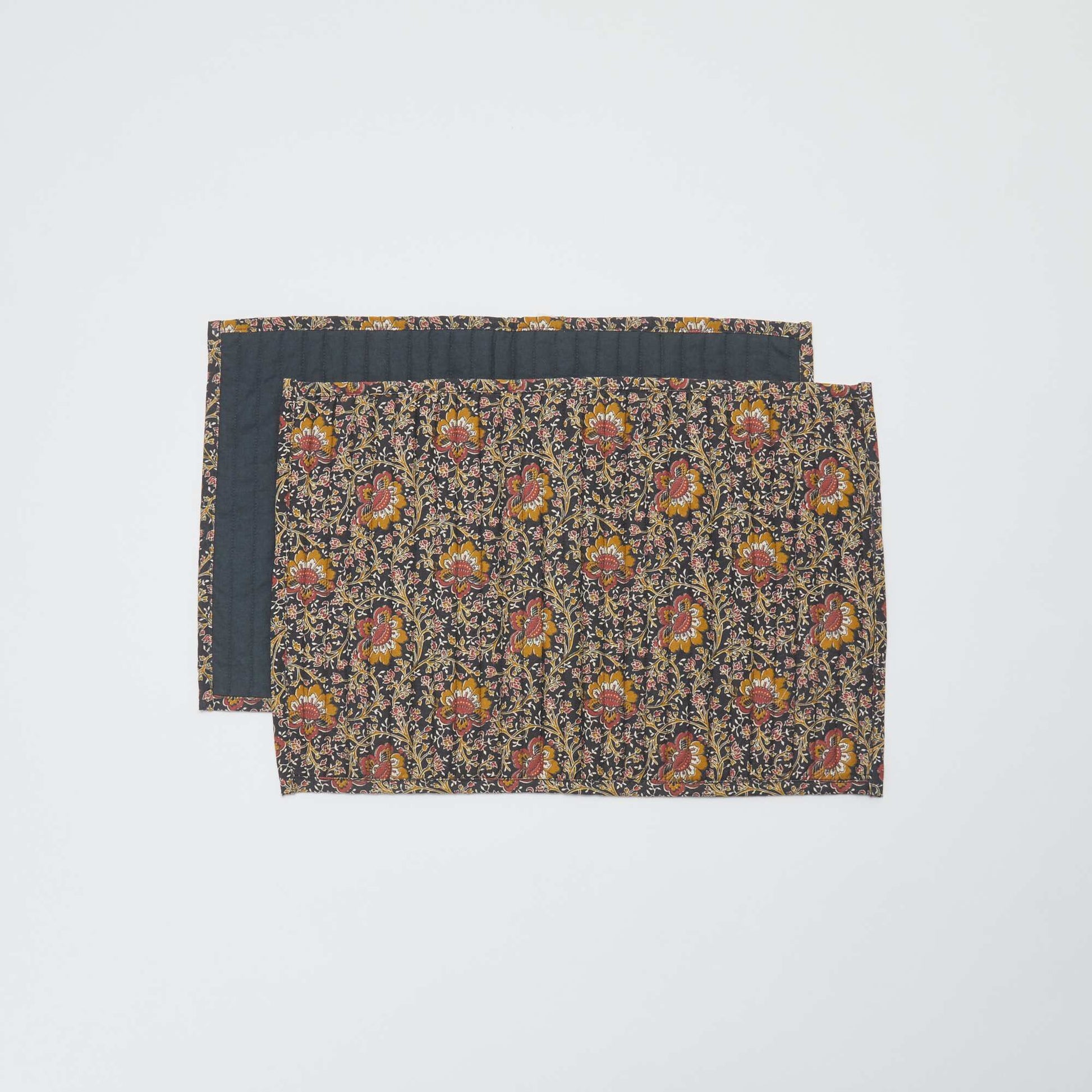 Set of 2 Placemats 30 x 45 cm - Kiabi Home BLACK